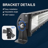 Krachtige LED Lichtbalk 52 inch - 52% Korting!