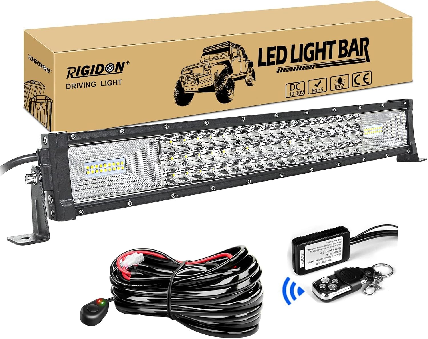 Krachtige LED Lichtbalk 52 inch - 52% Korting!