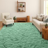 Hoogpolig Vloerkleed Donkergrijs Tie-Dye 140x200 cm - 34% Korting