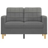 VidaXL Tweezitsbank 120cm Stof Donkergrijs - 35% Korting!