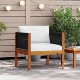 VidaXL Tuinstoel Massief Acaciahout met Kussen - 34% Korting!