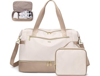 Waterdichte Duffle Bag Dames - Weekendtas met Schoenenvak & 34% Korting