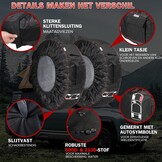 Bandentassen Set (4 stuks) voor 18-22 inch | 600D Textiel | Zwart/Rood | 34% Korting