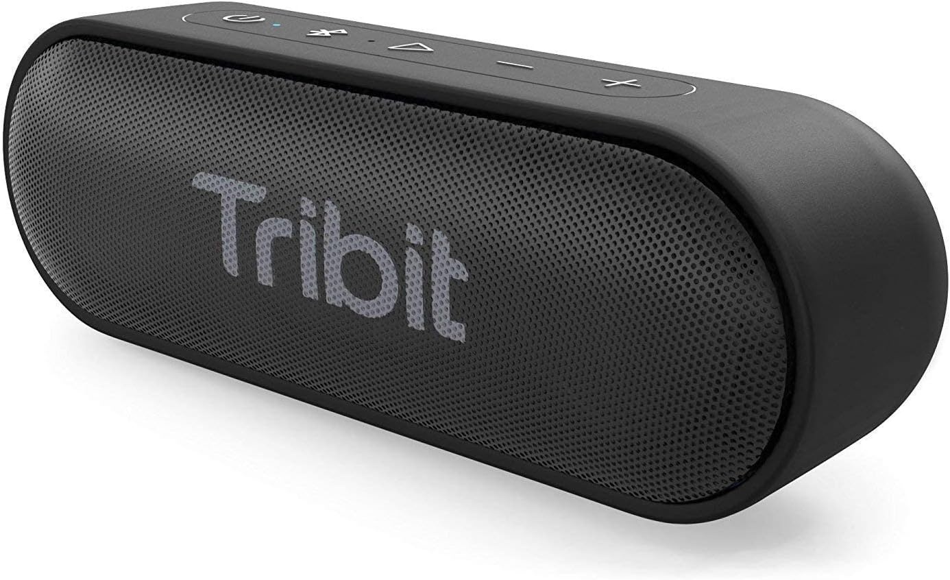 Tribit Bluetooth-luidspreker, XSound Go-luidspreker met 16 W luid geluid en diepere bas, 24 uur speeltijd, IPX7 waterdicht, Bluetooth 5.0 TWS Pairing