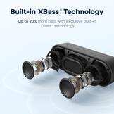 Tribit Bluetooth-luidspreker, XSound Go-luidspreker met 16 W luid geluid en diepere bas, 24 uur speeltijd, IPX7 waterdicht, Bluetooth 5.0 TWS Pairing