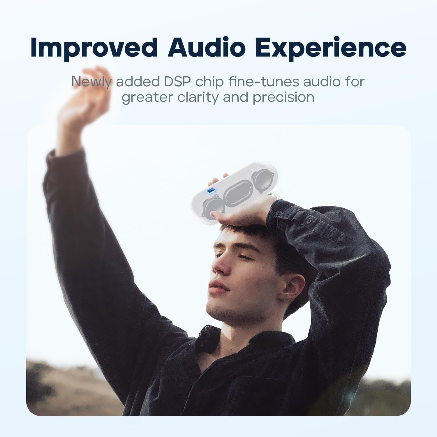 Tribit Bluetooth-luidspreker, XSound Go-luidspreker met 16 W luid geluid en diepere bas, 24 uur speeltijd, IPX7 waterdicht, Bluetooth 5.0 TWS Pairing