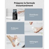 Flessenmaker voor baby's, flessenwarmer voor baby's, instant warmer, waterdispenser voor onmiddellijke productie van formuleflessen, 4 temperaturen, 72 uur smart thermostaat, warmwaterdispenser, zwart