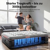 OlarHike Luchtmatras, zelfopblazend, luchtbed, logeerbed, opblaasbaar matras, tent, bank, luchtbed voor 2 personen, zelfopblaasbaar luchtmatras voor camping of thuisgebruik, 200 x 140 x 46 cm