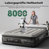 OlarHike Luchtmatras, zelfopblazend, luchtbed, logeerbed, opblaasbaar matras, tent, bank, luchtbed voor 2 personen, zelfopblaasbaar luchtmatras voor camping of thuisgebruik, 200 x 140 x 46 cm