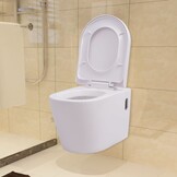 Hangend toilet keramiek wit met soft-close - 30% korting