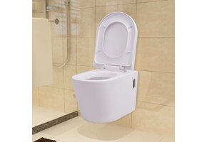 Hangend Toilet Keramiek Wit met Soft-close - 37% Korting