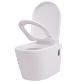 Hangend toilet keramiek wit met soft-close - 30% korting