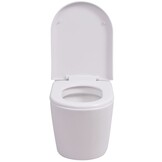 Hangend toilet keramiek wit met soft-close - 30% korting