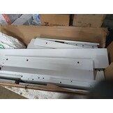 Hoofdeinde met LED (160cm) - Bewerkt Hout Wit - 54% Korting