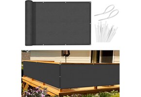 Balkonscherm 100x600cm Antraciet - 35% Korting!