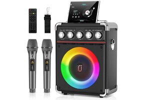 Draagbaar Karaoke Systeem met 2 Microfoons | 100W RMS | Bluetooth