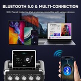 Draagbaar Karaoke Systeem met 2 Microfoons & 100W RMS - 30% Korting