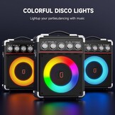 Draagbaar Karaoke Systeem met 2 Microfoons & 100W RMS - 30% Korting