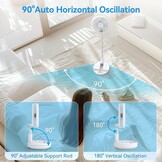 Inklapbare Tafelventilator 28% Korting | Wit | 6-21u Accu