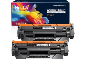 Nestink 1390X Zwarte Toner 2-Pack - 4000 Pagina's - HP Laserjet Pro