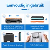 2-pack Zwarte Toner Cartridges HP Laserjet Pro MFP 3102fdw/fdn 3002dw/dn - 4000 pagina's - 60% Korting