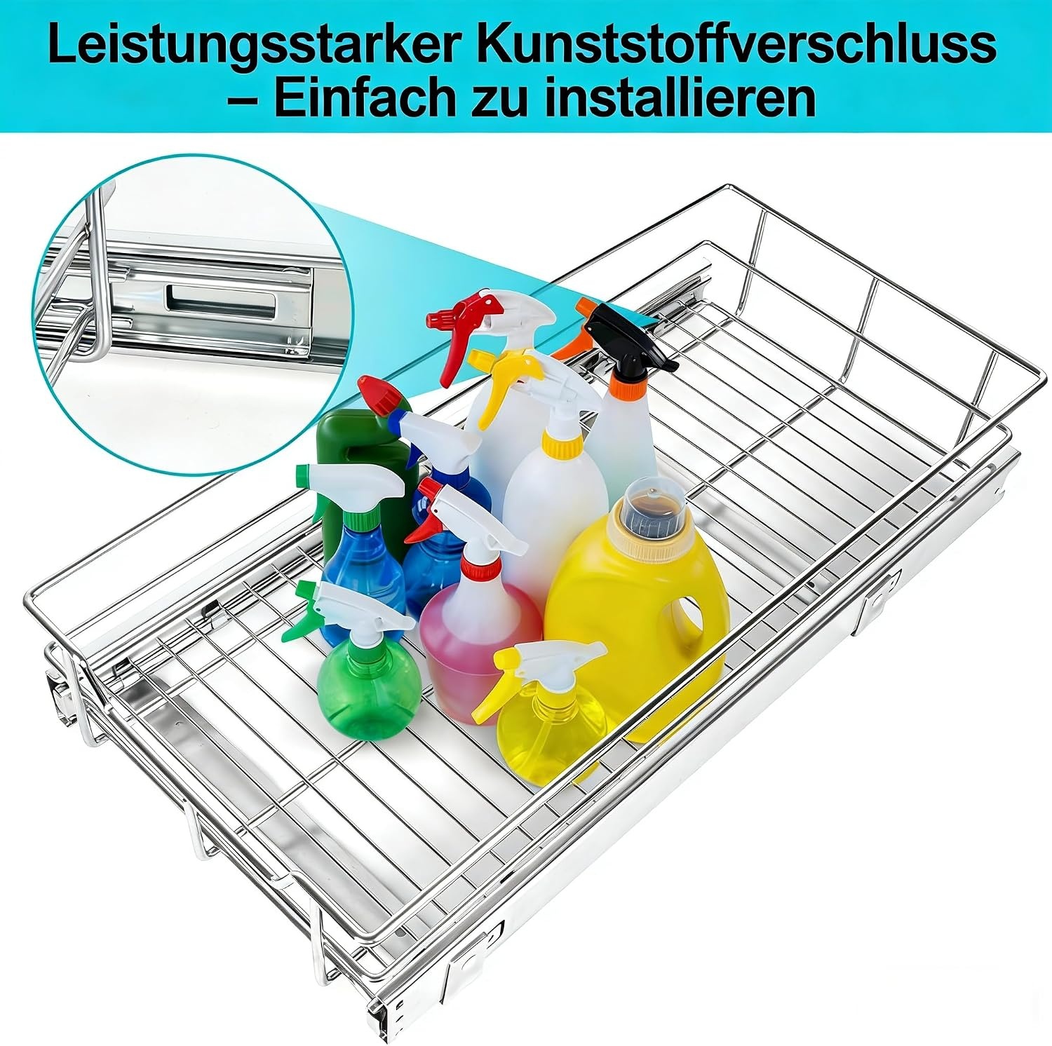 33% Korting: Uittrekbare Keukenlade Organizer | Verchroomd | 38x43 cm