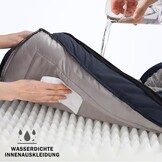 JOEJOY Extra groot orthopedisch hondenbed, extra groot, wasbaar kattenbed, hondenkussen met honingraatstructuur en afneembare waterdichte voering, schuimrubber, orthopedisch, grijs