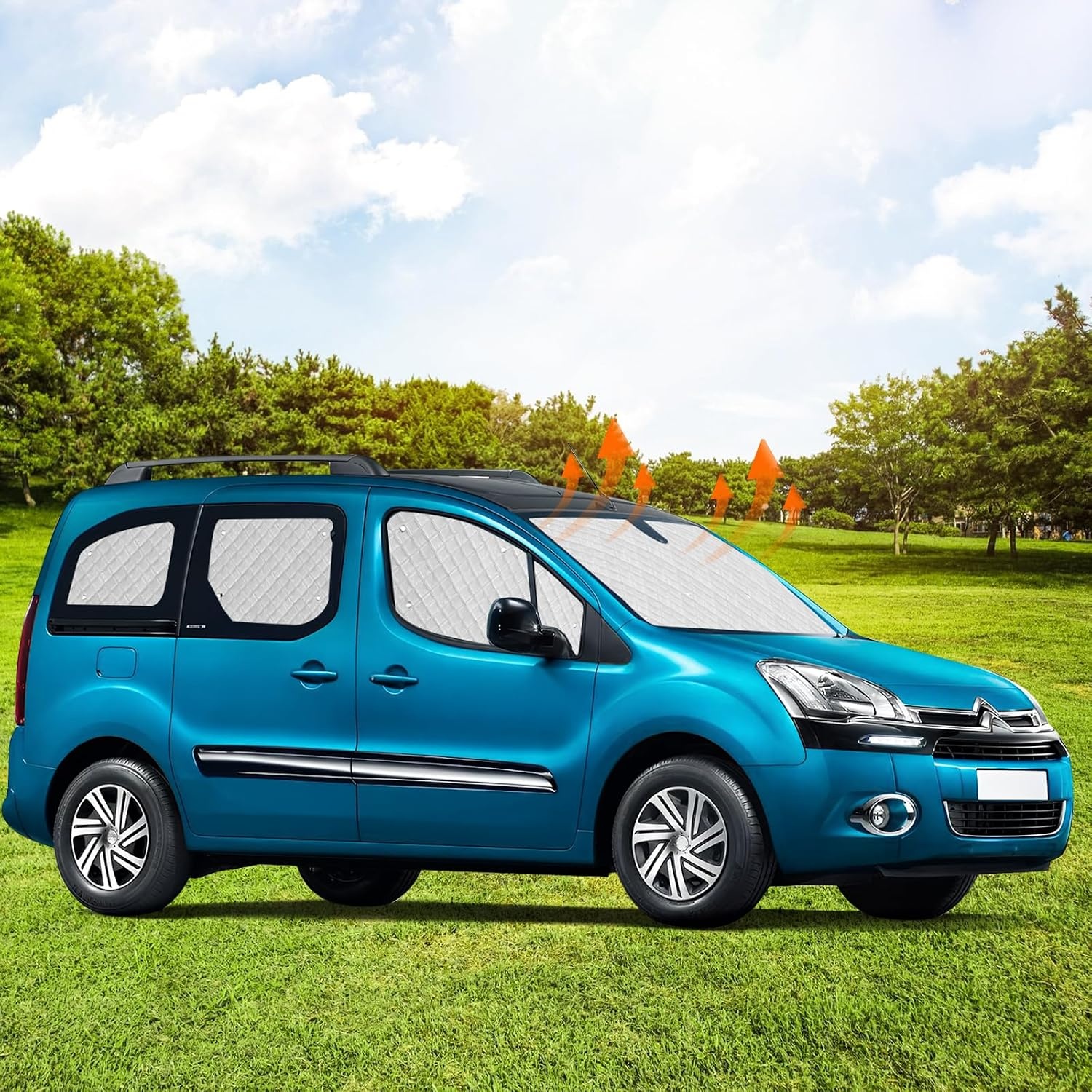 10-delig Zonnescherm Set Citroën Berlingo XLWB 2018-2025 - 29% Korting