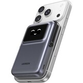 UGREEN Uno 10000mAh Magnetische Powerbank met USB-C snellaadfunctie draadloze power bank met standaard compatibel met iPhone 16 Pro Max/16 Pro/16/15 Pro Max/Pro/15/14 (Zwart)