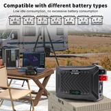 DATOUBOSS Omvormer 12v naar 230v Zuivere Sinus 2000W/4000W, Omvormer 12v naar 230v met 2 EU Stopcontacten, USB & Type-c-uitgang en LCD-Display, Voor Thuis, Campers, Vrachtwagens