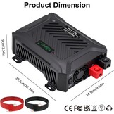DATOUBOSS Omvormer 12v naar 230v Zuivere Sinus 2000W/4000W, Omvormer 12v naar 230v met 2 EU Stopcontacten, USB & Type-c-uitgang en LCD-Display, Voor Thuis, Campers, Vrachtwagens