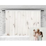 Fotoachtergrond Witte Houten Textuur 2,2 x 1,5 m - 58% Korting