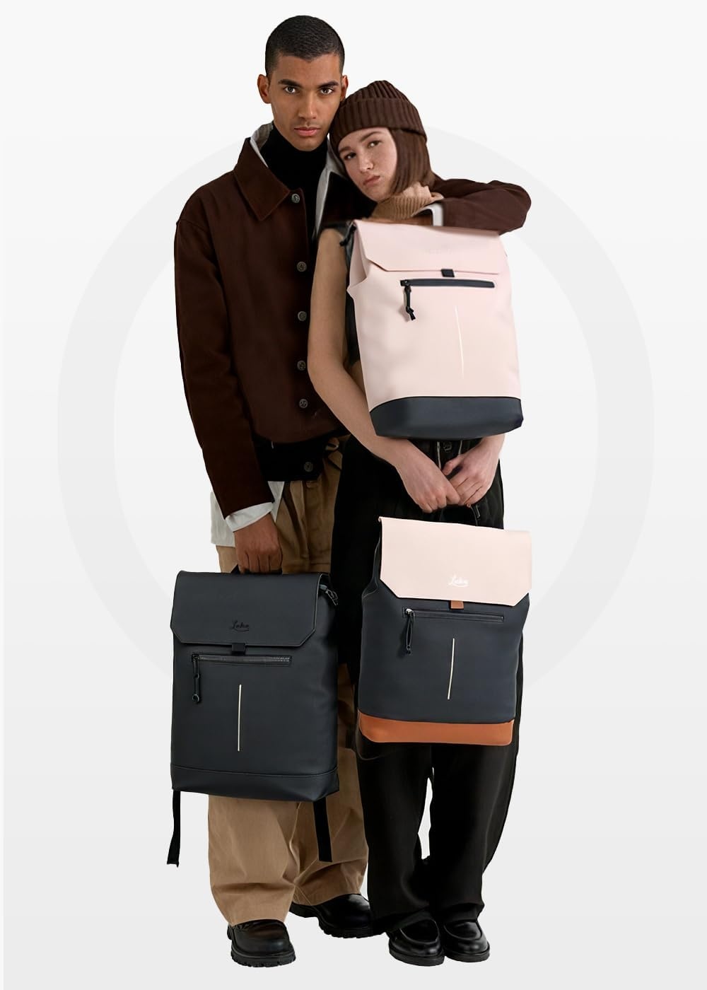 Laptoprugzak voor dames, 39,6 cm (15,6 inch), modieus, casual, voor werk en universiteit, waterdichte laptoprugzak met modern design, ideaal voor reizen, kantoor en school, Zwart, 15,6