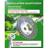 Strimmer Head,Wire Grass Trimmer Cutter Head,Universal Strimmer Wire Brush Head,Strimmer Attachments,for Garden Lawn Overgrown Area,Sturdy and Durable 8 Inch
