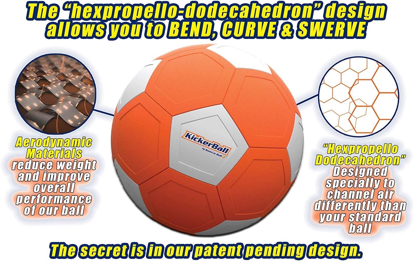 Trick Voetbal Oranje-Wit 22 cm: Effectballen & Vrije Trappen | Jongens & Meisjes 6+