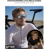 Fotochromatische Fietsbril - UV400 Bescherming - Heren & Dames