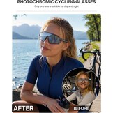 Fotochromatische Fietsbril - UV400 Bescherming - Heren & Dames