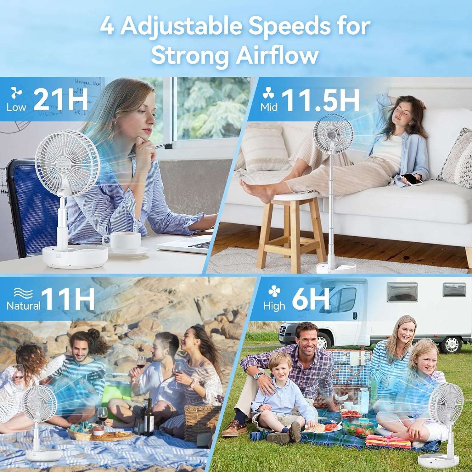 Inklapbare Draagbare Ventilator met 28% Korting