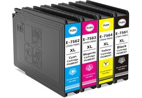 4-Pack Inktpatronen T7561-T7564 voor Epson Workforce Pro: 36% Korting!