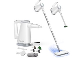 2-in-1 Stoomreiniger & Stoommop | 10-in-1 | 1300W | Wit | 41% Korting