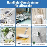 2-in-1 Stoomreiniger & Stoommop, 10-in-1, 1300W, Wit - 61% Korting