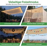 SIHAIAN Rechthoekig Schaduwdoek 3,3 x 6,1 m - Waterdicht Beige UV-bestendig