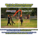 Effect Voetbal Trick Bal - Aerodynamisch - Oranje/Wit - 22 cm - Vanaf 6 jaar