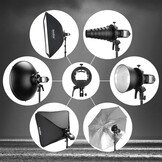 Opvouwbare Softbox 60x60cm met Grid & S2 Bracket: 34% Korting