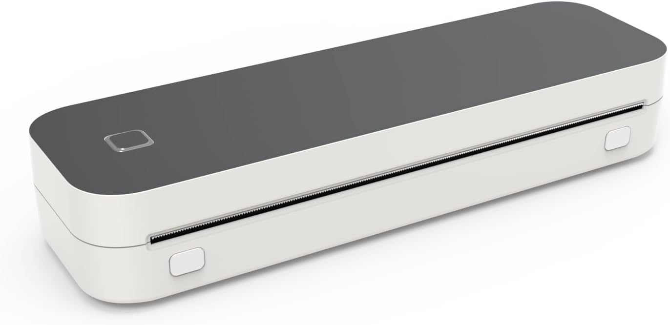 Ablemark U210 Draagbare A4 Bluetooth Thermische Printer - Donkergrijs - Inktvrij