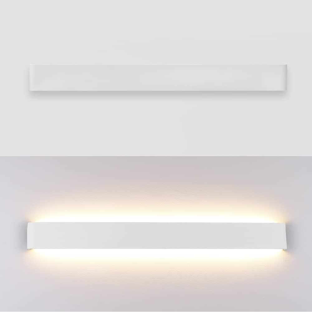 LED Wandlamp 91 cm Wit Aluminium 30W Warm Wit - 60% Korting