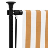vidaXL Buitenrollgordijn 150x270cm Oranje/Wit - 60% Korting