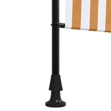 vidaXL Buitenrollgordijn 150x270cm Oranje/Wit - 60% Korting