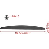 Zwarte Achterklepspoiler Afdekking Ram 156,5x16cm - 34% Korting