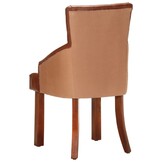 vidaXL Eetkamerstoelen (2 st) - Bruin Echt Geitenleer - 41% Korting